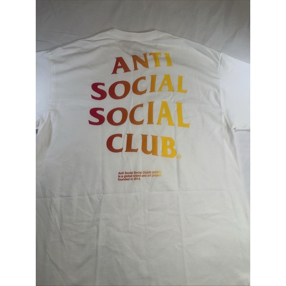 Anti Social Social Club T Shirt XL Red/ Orange/ Yellow - Picture 7 of 8